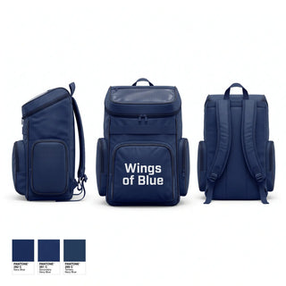 Gear Bag, Wings of Blue, Air Force, Teamtime, Team time, sublimation, custom sports apparel, team uniforms, spirit wear, spiritwear, sports uniforms, custom shirts, team store, custom team store, fundraiser sports, apparel fundraiser