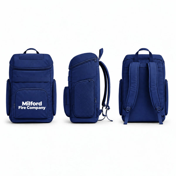 Gear Bag, Milford Fire Company, Fire Department, Teamtime, Team time, sublimation, custom sports apparel, team uniforms, spirit wear, spiritwear, sports uniforms, custom shirts, team store, custom team store, fundraiser sports, apparel fundraiser