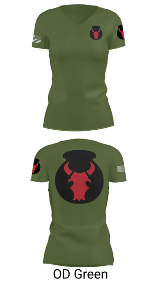 Womens Short Sleeve Vneck Shirt, 2nd Brigade Combat Team, 34th Infantry Division, , Teamtime, Team time, sublimation, custom sports apparel, team uniforms, spirit wear, spiritwear, sports uniforms, custom shirts, team store, custom team store, fundraiser sports, apparel fundraiser