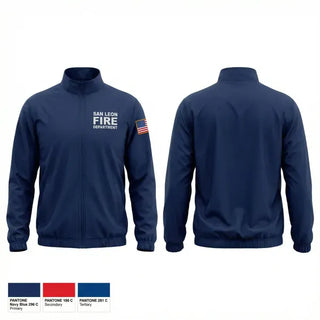 Windbreaker, San Leon Fire Department, Fire Department, Teamtime, Team time, sublimation, custom sports apparel, team uniforms, spirit wear, spiritwear, sports uniforms, custom shirts, team store, custom team store, fundraiser sports, apparel fundraiser