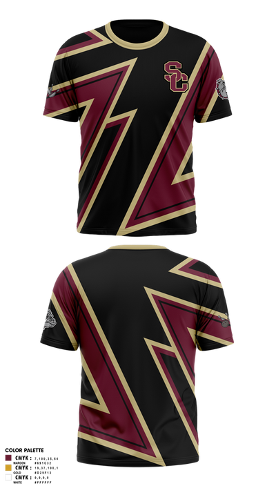 Summer Creek High School Bowling 37718060 Short Sleeve Performance Shirt - 3