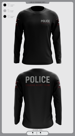 Long Sleeve Performance Shirt, Cougar Alert Team 1, Police, Teamtime, Team time, sublimation, custom sports apparel, team uniforms, spirit wear, spiritwear, sports uniforms, custom shirts, team store, custom team store, fundraiser sports, apparel fundraiser