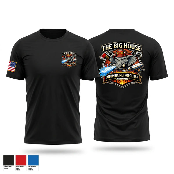 Short Sleeve Performance Shirt, Columbia Airport Fire, Fire Department, Teamtime, Team time, sublimation, custom sports apparel, team uniforms, spirit wear, spiritwear, sports uniforms, custom shirts, team store, custom team store, fundraiser sports, apparel fundraiser