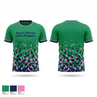 Short Sleeve Performance Shirt, South Oldham Lady Sluggers, Softball, Teamtime, Team time, sublimation, custom sports apparel, team uniforms, spirit wear, spiritwear, sports uniforms, custom shirts, team store, custom team store, fundraiser sports, apparel fundraiser