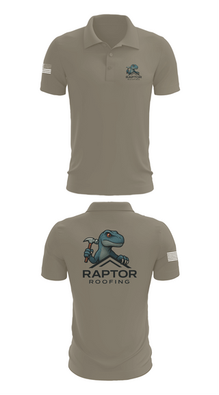 Short Sleeve Performance Polo, Raptor Roofing, , Teamtime, Team time, sublimation, custom sports apparel, team uniforms, spirit wear, spiritwear, sports uniforms, custom shirts, team store, custom team store, fundraiser sports, apparel fundraiser