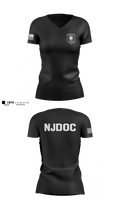 NJDOC 24847883 Women's Short Sleeve V-neck Shirt - 2
