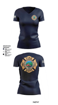 Cedar Bluff Fire Department 52852385 Women's Short Sleeve V-neck Shirt - 25
