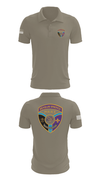 Short Sleeve Performance Polo, Denham springs police department, Police, Teamtime, Team time, sublimation, custom sports apparel, team uniforms, spirit wear, spiritwear, sports uniforms, custom shirts, team store, custom team store, fundraiser sports, apparel fundraiser