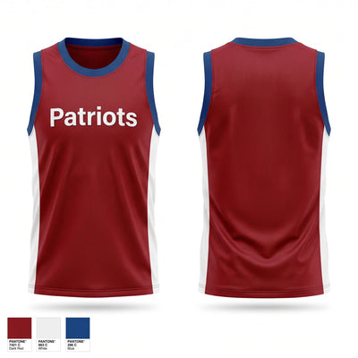 Patriots Mens Basketball Jersey - 1