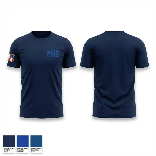 Old School Cotton Feel Shirt, Alexander City EMS, EMS/EMT, Teamtime, Team time, sublimation, custom sports apparel, team uniforms, spirit wear, spiritwear, sports uniforms, custom shirts, team store, custom team store, fundraiser sports, apparel fundraiser