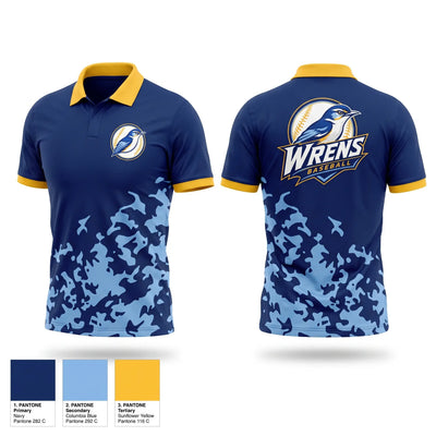 Wrens Baseball Short Sleeve Performance Polo - 1