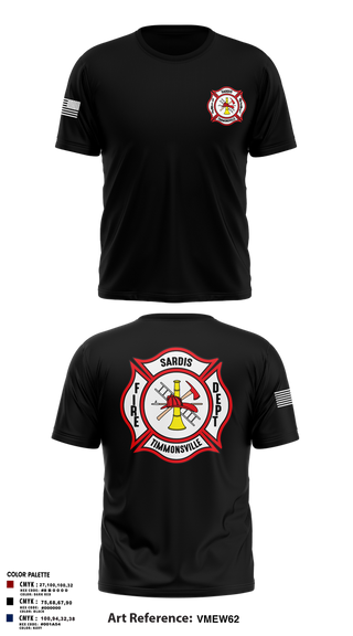 Old School Cotton Feel Shirt, Sardis-Timmonsville fire department station 1, , Teamtime, Team time, sublimation, custom sports apparel, team uniforms, spirit wear, spiritwear, sports uniforms, custom shirts, team store, custom team store, fundraiser sports, apparel fundraiser