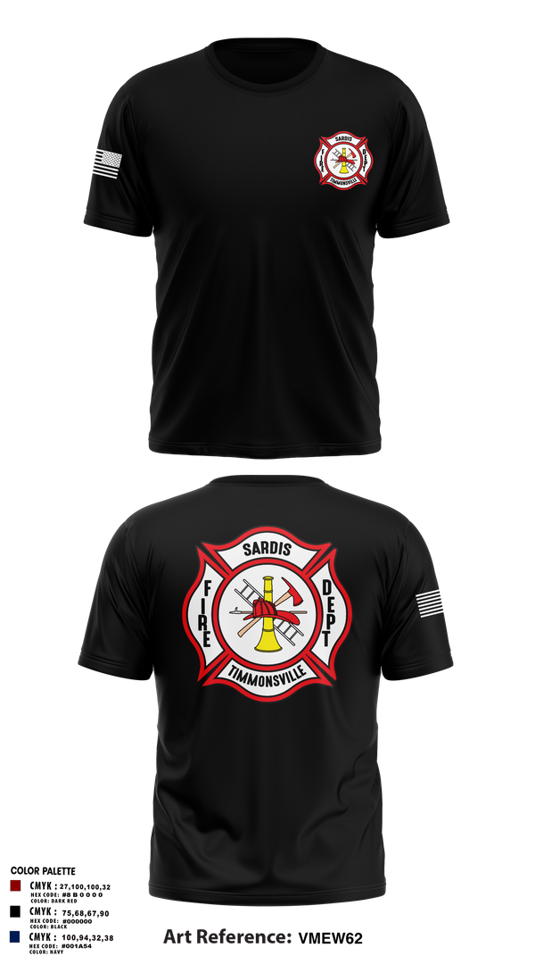 Short Sleeve Performance Shirt, Sardis-Timmonsville fire department station 1, , Teamtime, Team time, sublimation, custom sports apparel, team uniforms, spirit wear, spiritwear, sports uniforms, custom shirts, team store, custom team store, fundraiser sports, apparel fundraiser