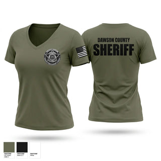 Womens Short Sleeve Vneck Shirt, Dawson County Sheriff’s Office, Police, Teamtime, Team time, sublimation, custom sports apparel, team uniforms, spirit wear, spiritwear, sports uniforms, custom shirts, team store, custom team store, fundraiser sports, apparel fundraiser