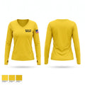 Moultrie Fire Department Women's Long Sleeve V-neck Shirt - 1