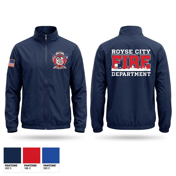 Windbreaker, Engine 82, Fire Department, Teamtime, Team time, sublimation, custom sports apparel, team uniforms, spirit wear, spiritwear, sports uniforms, custom shirts, team store, custom team store, fundraiser sports, apparel fundraiser
