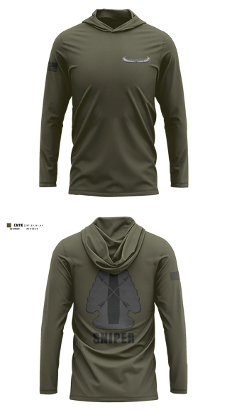 Long Sleeve Performance Shirt with hood, HPPD Sniper Team, Police, Teamtime, Team time, sublimation, custom sports apparel, team uniforms, spirit wear, spiritwear, sports uniforms, custom shirts, team store, custom team store, fundraiser sports, apparel fundraiser