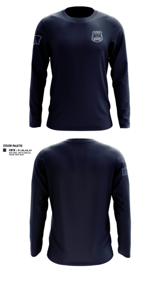 Long Sleeve Performance Shirt, Suffolk county auxiliary police, Police, Teamtime, Team time, sublimation, custom sports apparel, team uniforms, spirit wear, spiritwear, sports uniforms, custom shirts, team store, custom team store, fundraiser sports, apparel fundraiser