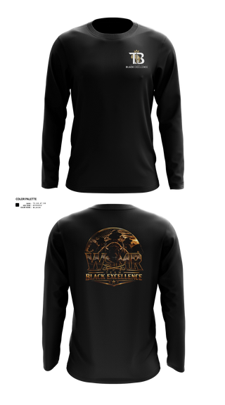 Long Sleeve Performance Shirt, Black Excellence, , Teamtime, Team time, sublimation, custom sports apparel, team uniforms, spirit wear, spiritwear, sports uniforms, custom shirts, team store, custom team store, fundraiser sports, apparel fundraiser