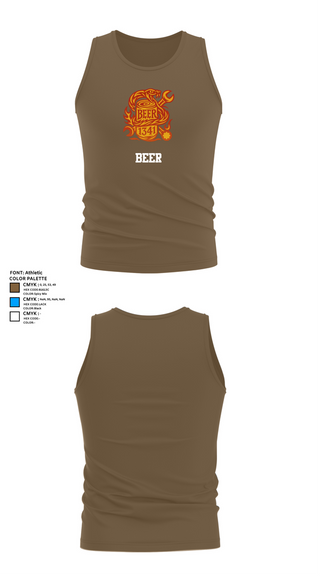 Tank Top, BEER, Marines, Teamtime, Team time, sublimation, custom sports apparel, team uniforms, spirit wear, spiritwear, sports uniforms, custom shirts, team store, custom team store, fundraiser sports, apparel fundraiser