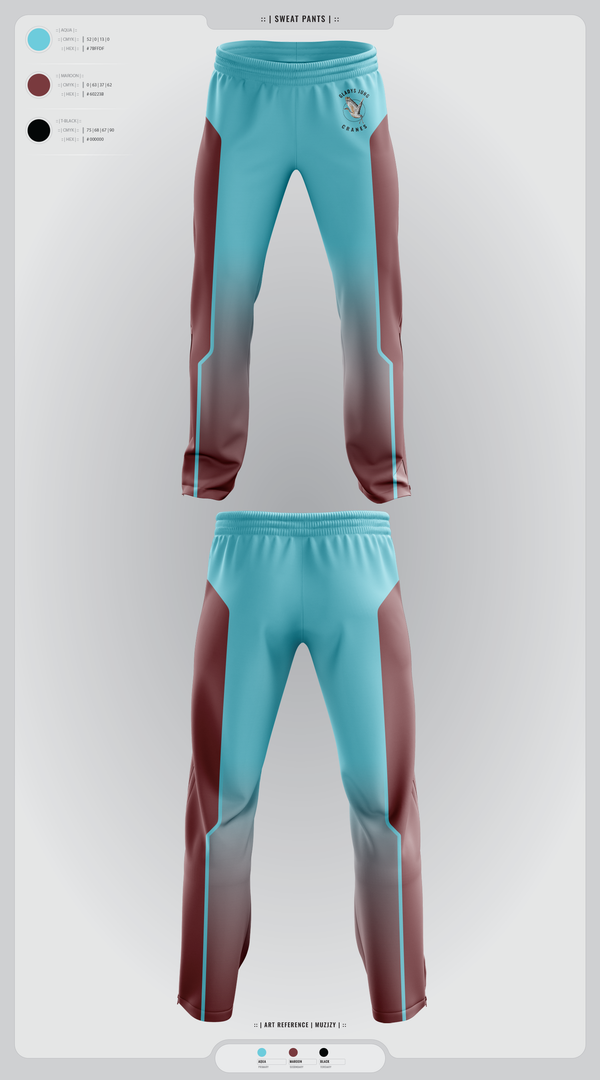 Sweatpants, Cranes, Spirit Store, Teamtime, Team time, sublimation, custom sports apparel, team uniforms, spirit wear, spiritwear, sports uniforms, custom shirts, team store, custom team store, fundraiser sports, apparel fundraiser