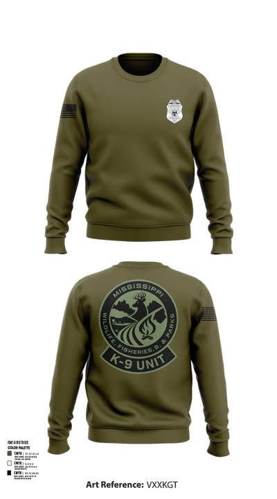 MDWFP K9 21939837 Crew Neck Sweatshirt - 104