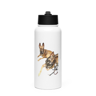 31K 16297588 Stainless Steel Water Bottle with a Straw Lid