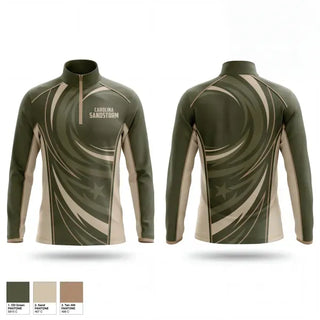 Quarter Zip Jacket, Carolina Sandstorm, Baseball, Teamtime, Team time, sublimation, custom sports apparel, team uniforms, spirit wear, spiritwear, sports uniforms, custom shirts, team store, custom team store, fundraiser sports, apparel fundraiser