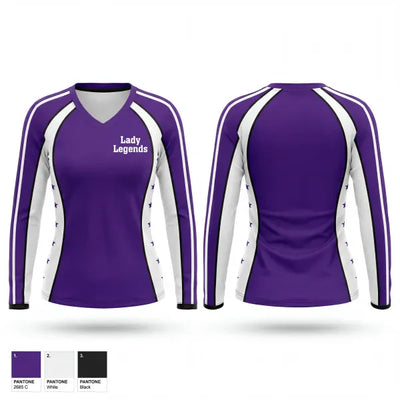Lady Legends 831639 Women's Long Sleeve V-neck Shirt - 1