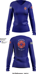 SOUTH Eastern Ems/Fire 69455836 Women's Long Sleeve V-neck Shirt - 100