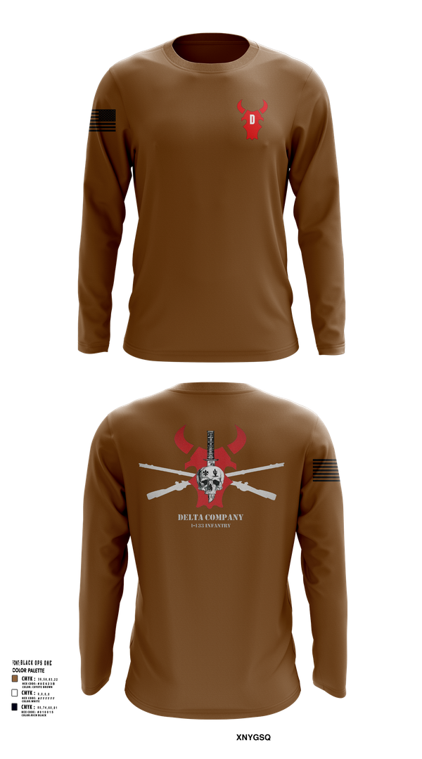 Long Sleeve Performance Shirt, D Co 1-133 IN, , Teamtime, Team time, sublimation, custom sports apparel, team uniforms, spirit wear, spiritwear, sports uniforms, custom shirts, team store, custom team store, fundraiser sports, apparel fundraiser