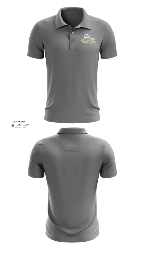 Short Sleeve Performance Polo, Boston Banshees, Football, Teamtime, Team time, sublimation, custom sports apparel, team uniforms, spirit wear, spiritwear, sports uniforms, custom shirts, team store, custom team store, fundraiser sports, apparel fundraiser