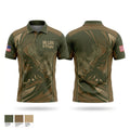 96 LRS D Flight Short Sleeve Performance Polo - 1