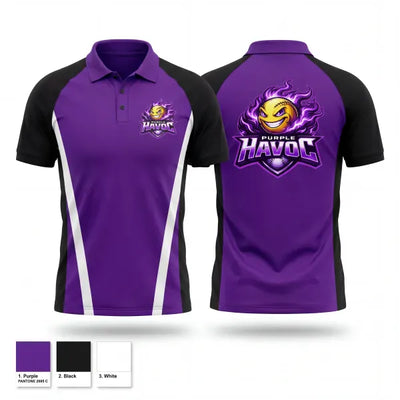 Purple Havoc 24191485 Short Sleeve Performance Polo - 1