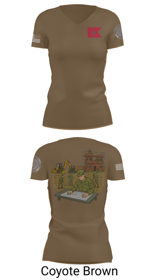 Womens Short Sleeve Vneck Shirt, 152, Army, Teamtime, Team time, sublimation, custom sports apparel, team uniforms, spirit wear, spiritwear, sports uniforms, custom shirts, team store, custom team store, fundraiser sports, apparel fundraiser