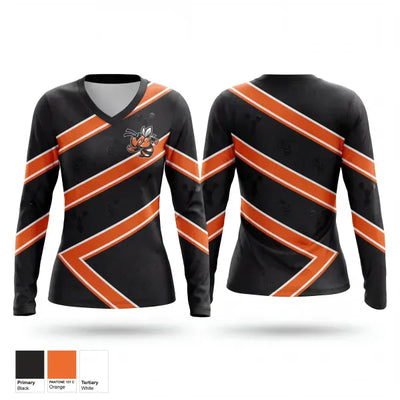 Leesburg Jackets Cheer 11788536 Women's Long Sleeve V-neck Shirt - 1