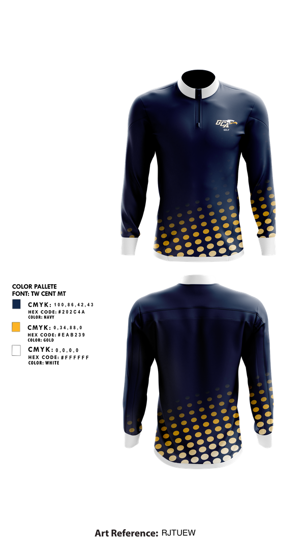Quarter Zip Jacket, Grace Christian Academy Golf, Golf, Teamtime, Team time, sublimation, custom sports apparel, team uniforms, spirit wear, spiritwear, sports uniforms, custom shirts, team store, custom team store, fundraiser sports, apparel fundraiser