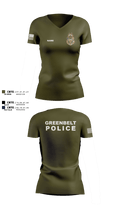 Greenbelt Police Department 4666153 Women's Short Sleeve V-neck Shirt - 3