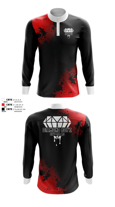 Diamond Boyz Off-Road 17111815 Quarter Zip Jacket - 1