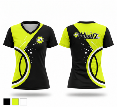 OddBallz Women's Short Sleeve V-neck Shirt - 2