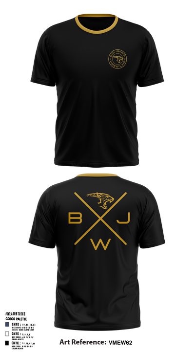 Buda Johnson Jaguars Wrestling Short Sleeve Performance Shirt - 5