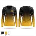 Allen mustangs Women's Long Sleeve V-neck Shirt - 1