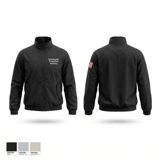 Windbreaker, OhioHealth Protective Services, Police, Teamtime, Team time, sublimation, custom sports apparel, team uniforms, spirit wear, spiritwear, sports uniforms, custom shirts, team store, custom team store, fundraiser sports, apparel fundraiser