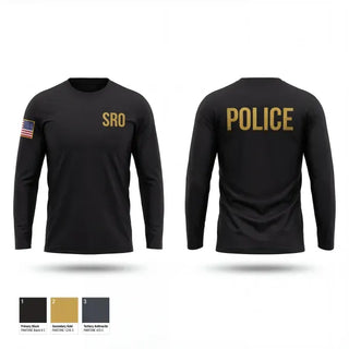 Long Sleeve Performance Shirt, School Resource Officer, Police, Teamtime, Team time, sublimation, custom sports apparel, team uniforms, spirit wear, spiritwear, sports uniforms, custom shirts, team store, custom team store, fundraiser sports, apparel fundraiser