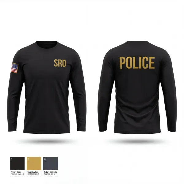Long Sleeve Performance Shirt, School Resource Officer, Police, Teamtime, Team time, sublimation, custom sports apparel, team uniforms, spirit wear, spiritwear, sports uniforms, custom shirts, team store, custom team store, fundraiser sports, apparel fundraiser