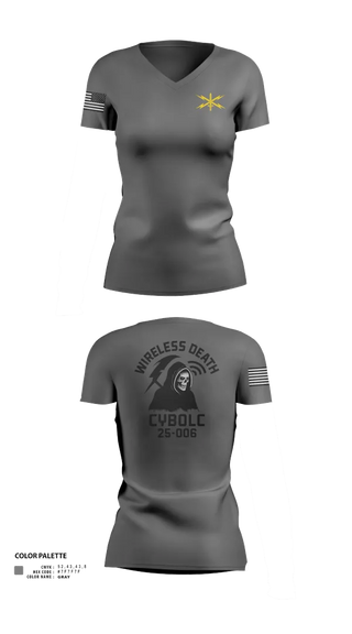 Womens Short Sleeve Vneck Shirt, CyBOLC 25-006, , Teamtime, Team time, sublimation, custom sports apparel, team uniforms, spirit wear, spiritwear, sports uniforms, custom shirts, team store, custom team store, fundraiser sports, apparel fundraiser