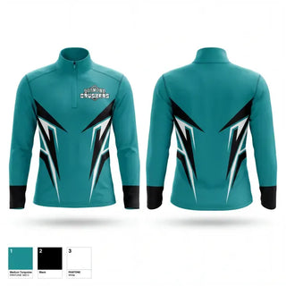 Quarter Zip Jacket, Diamond Crushers, Softball, Teamtime, Team time, sublimation, custom sports apparel, team uniforms, spirit wear, spiritwear, sports uniforms, custom shirts, team store, custom team store, fundraiser sports, apparel fundraiser