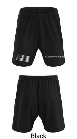 Athletic Shorts With Pockets, Addison volunteer, Fire Department, Teamtime, Team time, sublimation, custom sports apparel, team uniforms, spirit wear, spiritwear, sports uniforms, custom shirts, team store, custom team store, fundraiser sports, apparel fundraiser