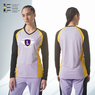 Womens Long Sleeve Vneck Shirt, Lexington Minutemen, Track & Field, Teamtime, Team time, sublimation, custom sports apparel, team uniforms, spirit wear, spiritwear, sports uniforms, custom shirts, team store, custom team store, fundraiser sports, apparel fundraiser