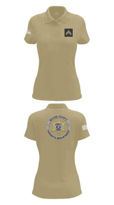 Wayne County Sheriff’s Department 8145507 Women's Short Sleeve Performance Polo  - 90